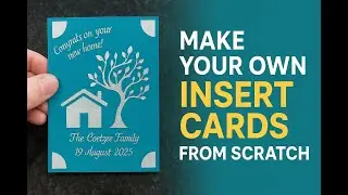 Make your own insert cards from scratch!