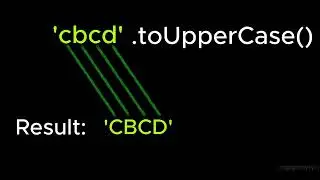 Javascript uppercase method
