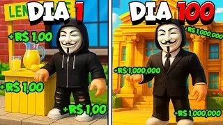 Fui de POBRE a MILIONÁRIO com minha barraquinha de limonada no Roblox!