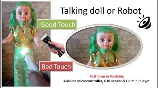 GOOD touch / BAD Touch with Arduino LDR Light Sensors, Talking Robot | Teaching Children