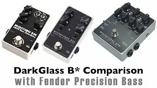 DarkGlass Comparison with P Bass (no talking)