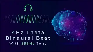 4.8Hz Theta Binaural Beat + 396Hz Solfeggio Frequency | Release Fear, Heal Subconscious & Relief