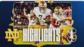 Estim&eacute;&rsquo;s Career Night Powers Irish Past Stanford | Highlights vs Stanford | Notre Dame Football