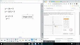 Geogebra Graphing Linear Relations from Tables