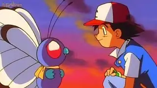 Ash se despede de Butterfree