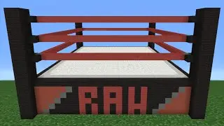 Minecraft Tutorial: How To Make A WWE Wrestling Ring