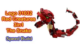 Lego 31032 Red Creature 3 in 1 The Snake Speed Build