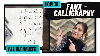 How to do Faux Calligraphy for beginners | IDLE DOODLE