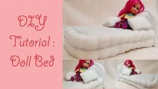 Doll Bed DIY Tutorial  / Tempat tidur boneka