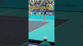 Humabul si Alex#alexeala #mubadalah #wta500 #abudhabiopen #shorts #viral#trending