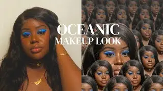 VISUAL OCEANIC MAKEUP LOOK | VLOGMAS DAY 7 | ITSHONESTLYKAY