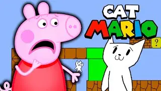 Peppa Pig Plays - CAT MARIO !!!