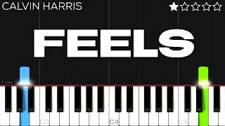 Calvin Harris - Feels ft. Pharrell Williams, Katy Perry, Big Sean | EASY Piano Tutorial