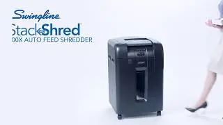 Swingline GBC 600X Stack-and-Shred Automatic Feed Cross Cut Paper Shredder
