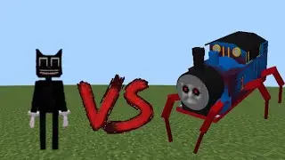 Thomas.EXE vs mutant golem & cartoon cat