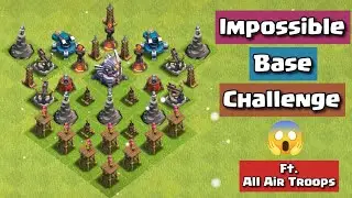 *Level 1* Defense Base vs Noob Air Troops | Clash of Clans