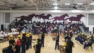 2018 WHHS Marching Machine vs Maple Heights Mighty Marching Mustangs Percussion Battle