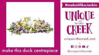How to Make an Easter Deco Mesh Floral Centerpiece | by Jackie
