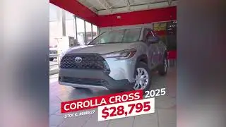 Corolla Cross 2025 en el dealer del ahorro. 🔥