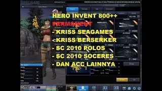 HERO INVENT 800 KRISS SEAGAMES, BERSERKER, SC 2010 POLOS, SC 2010 SOCERES PERMANENT (MURAH)