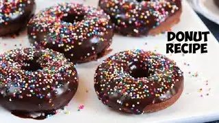 Donut recipe | no yeast | no curd | chocolate donut recipe