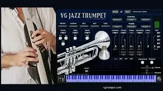 VG Jazz Trumpet with Harmon mute. Virtual Instrument, vst au plugin. Roland Aerophone AE-30 Pro.