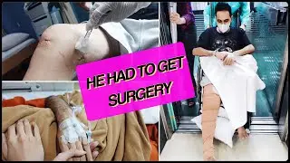 EMERGENCY SURGERY 1 MONTH BEFORE OUR WEDDING │ Recovery from meniscus repair * raw and real vlog *