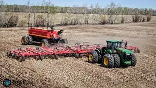 Monster auf Rändern! John Deere 9620 R mit einer Väderstad Seed Hawk 980 bei der Aussaat 2024/ SOUND