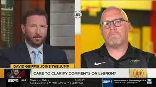 Pelicans David Griffin joined The Jump to clarify his comments on LeBron losing his hunger to win