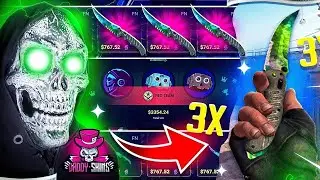 FLIP KNIFE DOPPLER FROM SLAX !! NEW CS2 / CSGO GAMBLING SITE OF 2024! (Daddyskins Promo Code 2024)