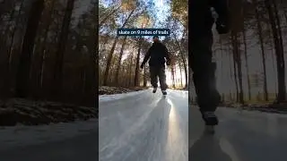 9 Miles of #iceskating in a Forest! #winter #shorts