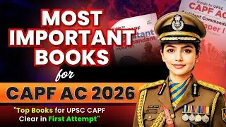 Most Important Books for CAPF AC 2026 | Complete Booklist for UPSC CAPF Preparation #upsc