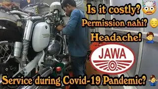 Jawa Classic 300 first service || 1000Km || Service cost || Procedure of service || Dynamic Autocraf
