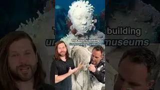Artist Builds Underwater Sculptures To Save Coral Reefs! #shorts