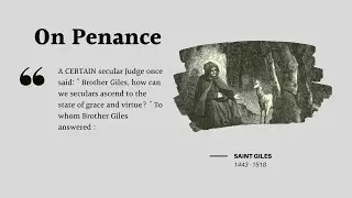 Saint Giles Quotes on Penance: Discovering Spiritual Healing and Transformation