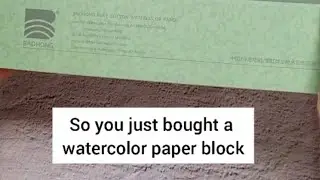 Watercolor Paper Block Tip