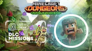 🔴 LIVE NOW!  Minecraft Dungeons | DLC MISSIONS | Jungle Awakens & More! [Apocalypse Mode]