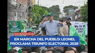 LEONEL PROCLAMA TRIUNFO ELECTORAL 2028