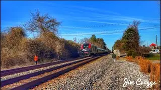 CSX and Amtrak in Centralia, VA 11/29/25 
