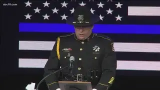 Sacramento County Sheriff's Lt. Brian Elmore remembers how Deputy Adam Gibson showed dedication