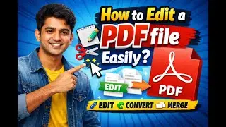 How to Edit a Pdf File Easily?  (Choose playback speed x1.25 for better experience)
