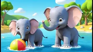 Baby Elephant&rsquo;s Splashy River Fun 🐘💦 | 3D Animated Nursery Rhyme for Kids