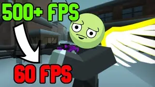 Going From 500+ FPS to 60 FPS in Krunker.io... (60 FPS Challenge Gameplay)