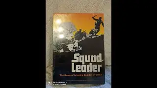 Opening a Shrink Wrapped Avalon Hill Squad Leader Board Game