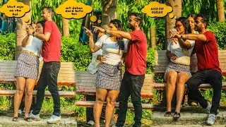 Ladki Hui Pyar Me Pagal (Romantic) Extra Hand touching Prank On Cute Girl || @rvrockstyle8448
