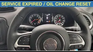 How to reset service expired and oil change due light Jeep Renegade
