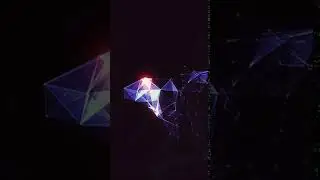 Abstract polygonal background with connections