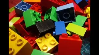 Lego cubes and kinetic sand. What will come of it?