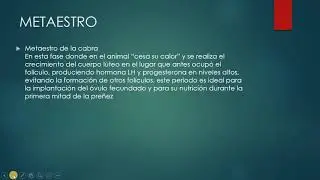Ciclo estral de la cabra