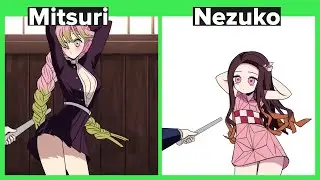 Zero Two Dodging Meme | Mitsuri VS Nezuko